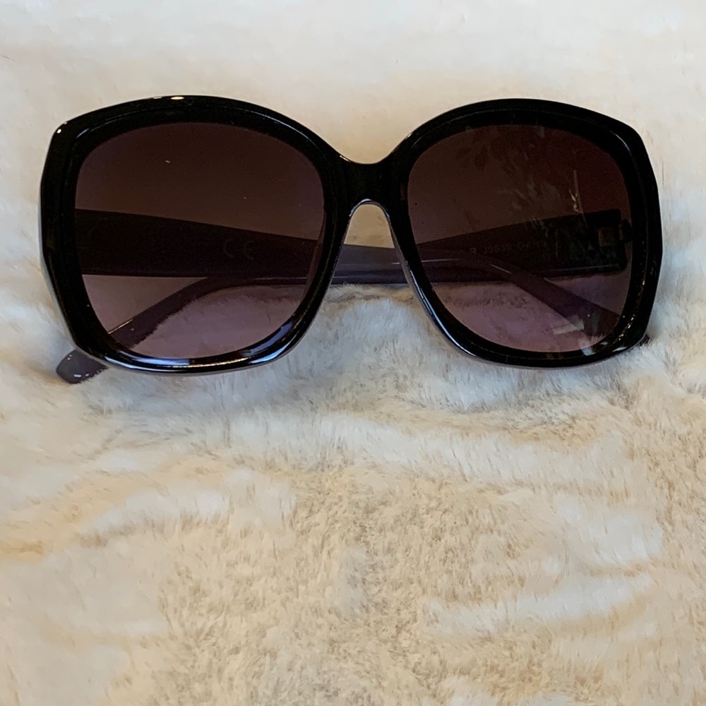 Jessica Simpson Big Black Modern Gradient Sunglasses New